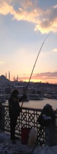 Galata bridge fisherman
